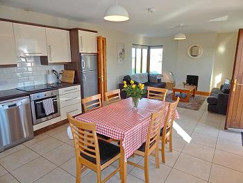 The open plan living/kitchen area